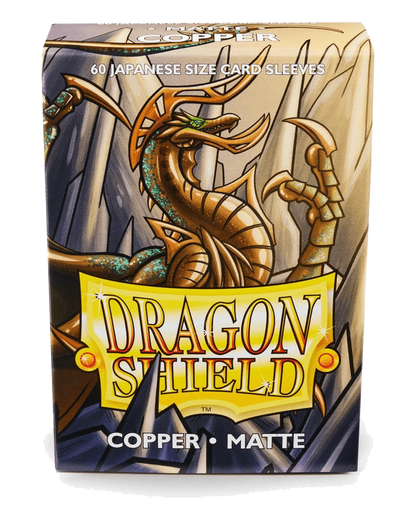 Dragon Shield: Japanese Size 60ct Sleeves - Copper (Matte)