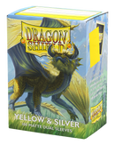 Dragon Shield: Standard 100ct Sleeves - Yellow & Silver (Dual Matte)