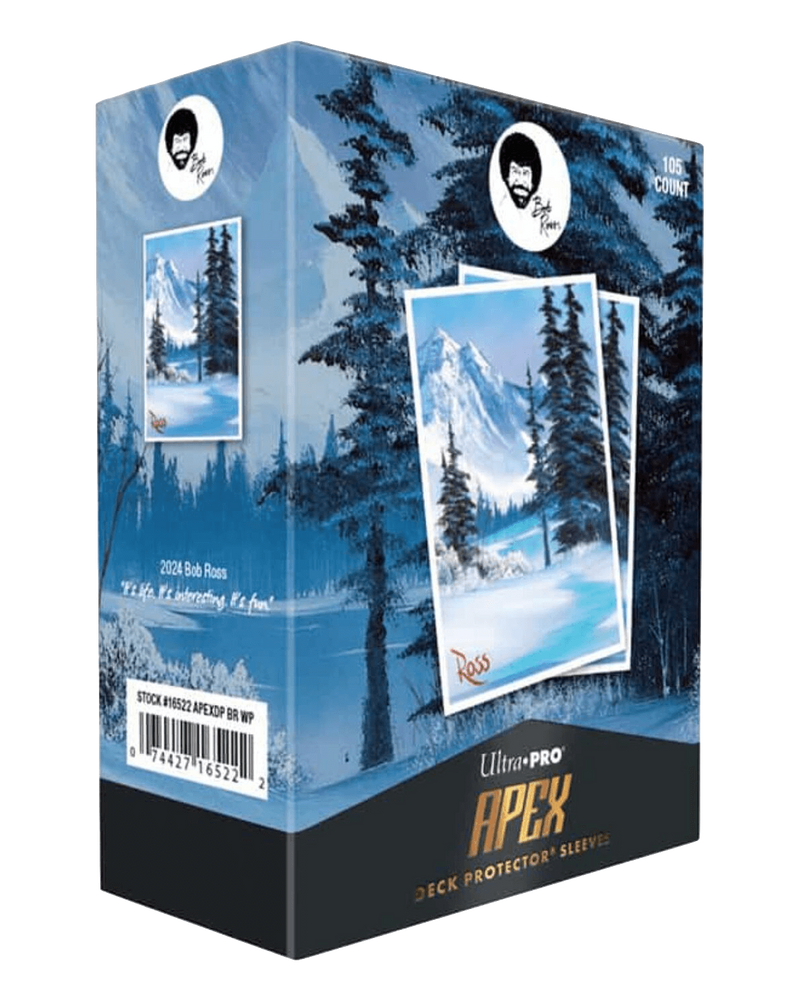 Ultra PRO: 105ct Standard APEX Sleeves - Bob Ross (Winter Paradise)