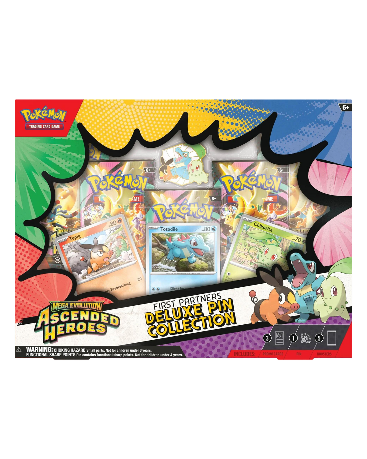 Mega Evolution: Ascended Heroes - First Partners Deluxe Pin Collection