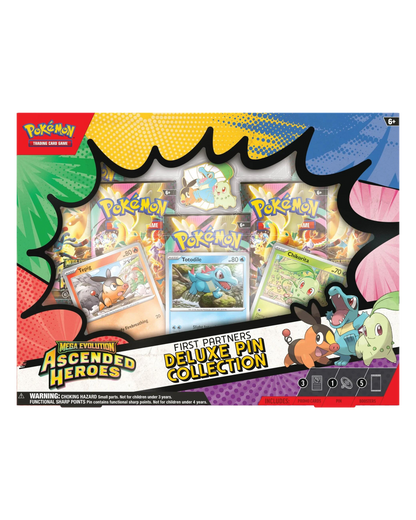 Mega Evolution: Ascended Heroes - First Partners Deluxe Pin Collection