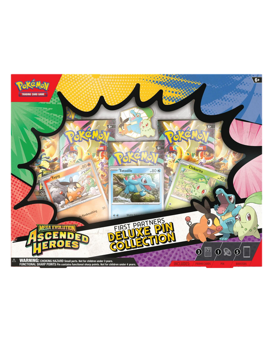Mega Evolution: Ascended Heroes - First Partners Deluxe Pin Collection