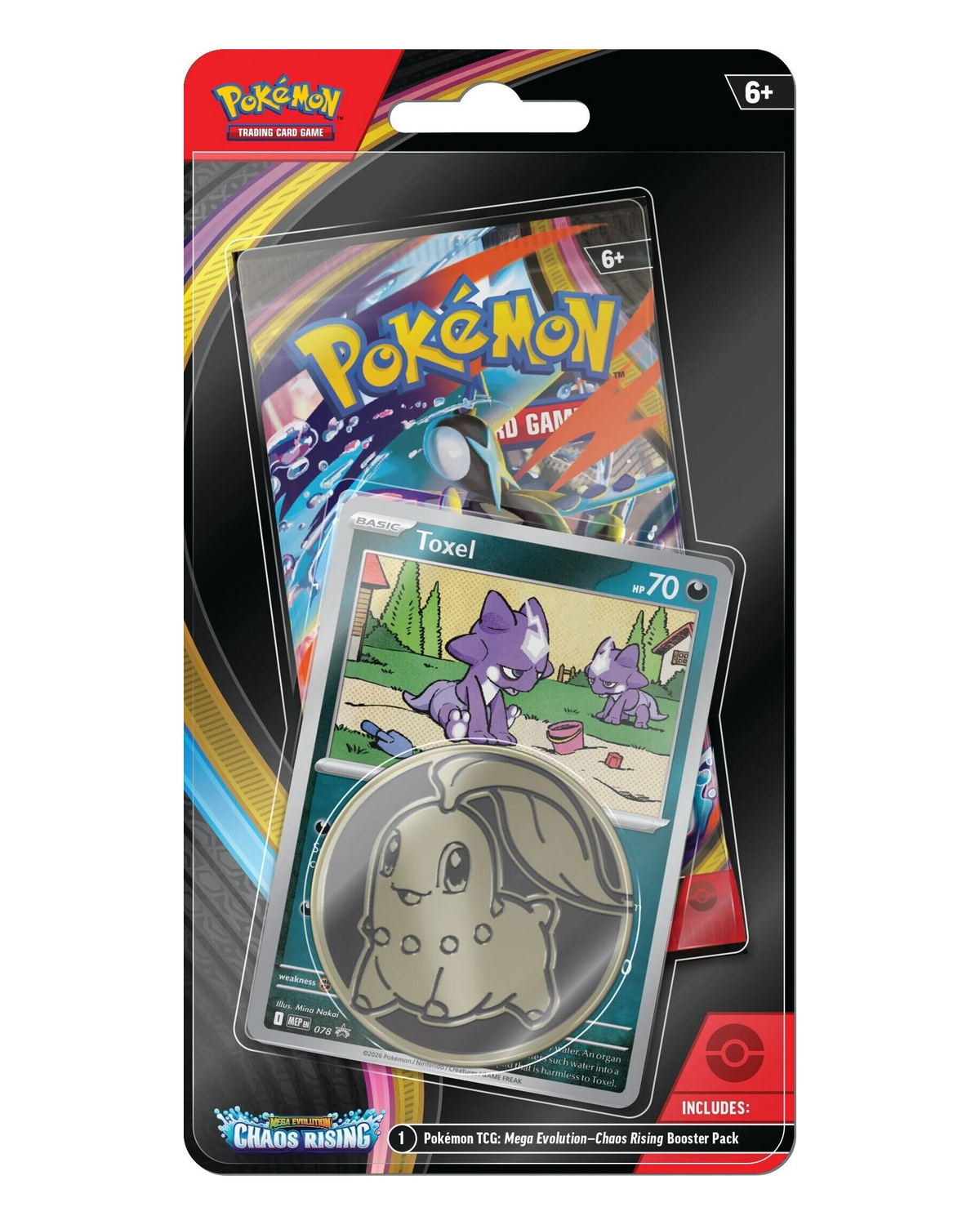 Mega Evolution: Chaos Rising Single Pack Blister (Toxel)