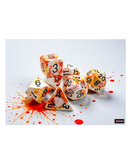 7pc: Brush Dice - Polyhedral