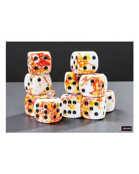 12x D6: 16mm Brush Dice