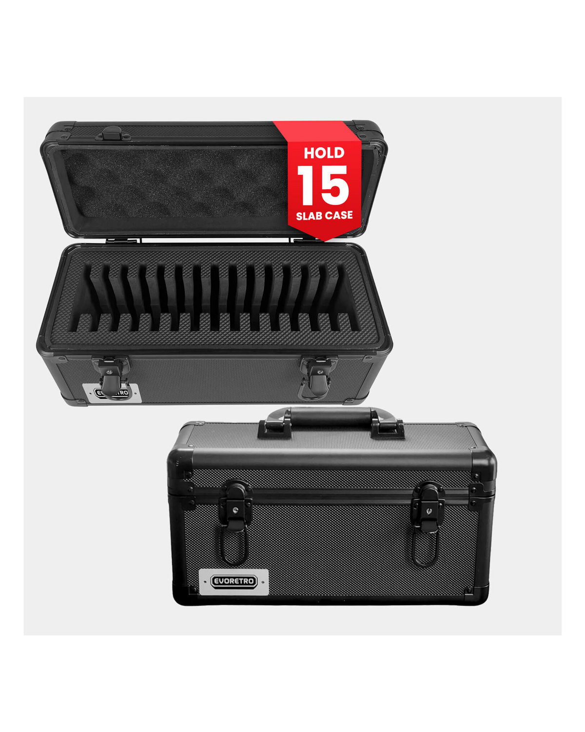 Evoretro Aluminum Graded Card Storage Case 15-Slot