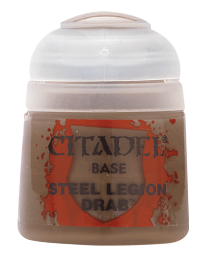 Warhammer Colour Base: Steel Legion Drab (12ml)