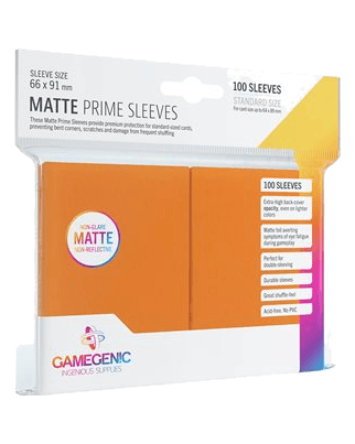 Sleeves: Gamegenic: Matte Prime Sleeves: Orange (100) (ML)