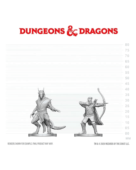 D&D Nolzur's Marvelous Unpainted Miniatures: Elf Ranger & Dragonborn Monk (EN) ^ Q3 2026
