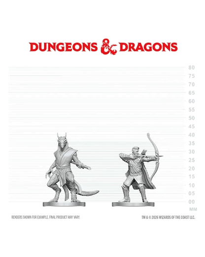 D&D Nolzur's Marvelous Unpainted Miniatures: Elf Ranger & Dragonborn Monk (EN) ^ Q3 2026
