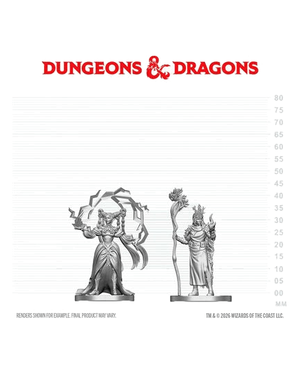 D&D Nolzur's Marvelous Unpainted Miniatures: Human Druid & Elf Sorcerer (EN) ^ Q3 2026