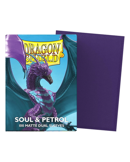 Dragon Shield: Standard 100ct Sleeves - Soul & Petrol (Dual Matte)