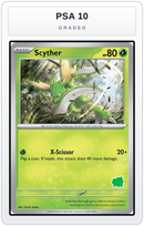 Graded - Scyther — PSA 10 graded overlay