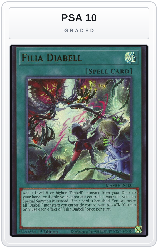 Graded - Filia Diabell — PSA 10 graded overlay