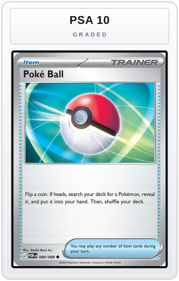 Graded - Poke Ball — PSA 10 graded overlay