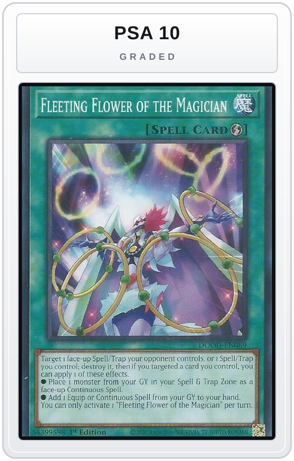 Graded - Fleeting Flower of the Magician — PSA 10 graded overlay