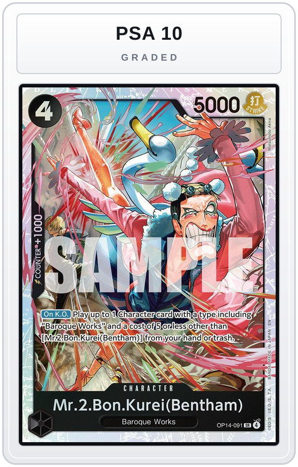 Graded - Mr.2.Bon.Kurei (Bentham) — PSA 10 graded overlay