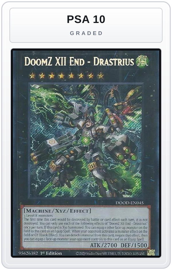 Graded - DoomZ XII End - Drastrius — PSA 10 graded overlay