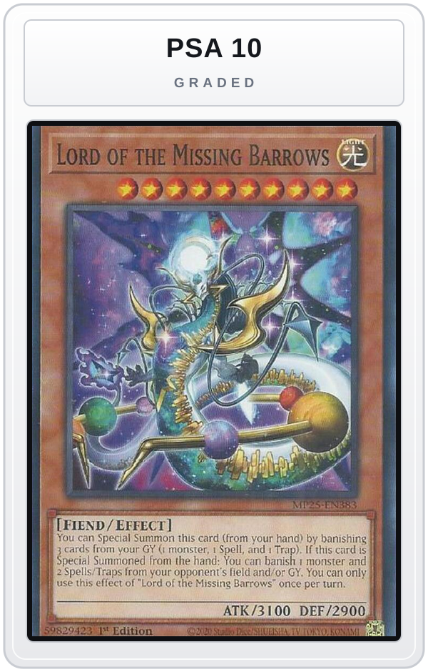 Graded - Lord of the Missing Barrows — PSA 10 graded overlay