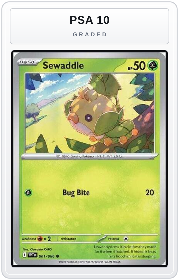 Graded - Sewaddle — PSA 10 graded overlay