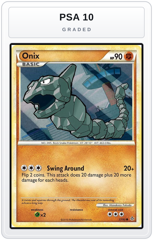 Graded - Onix (57) — PSA 10 graded overlay