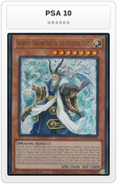 Graded - Sauravis, Dragon Sage of the Voiceless Voice — PSA 10 graded overlay
