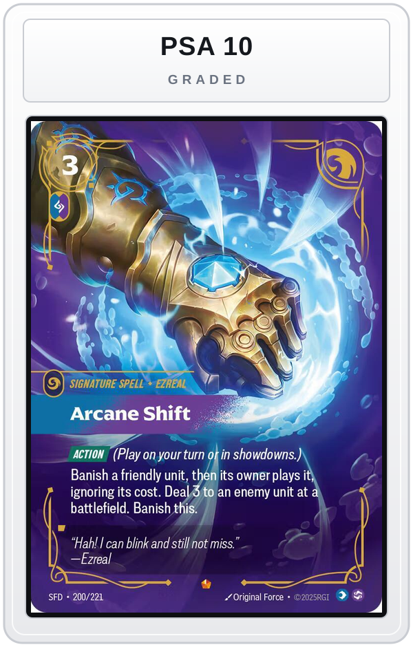 Graded - Arcane Shift — PSA 10 graded overlay