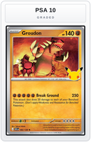 Graded - Groudon — PSA 10 graded overlay