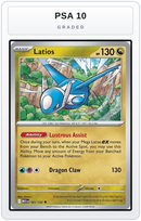 Graded - Latios — PSA 10 graded overlay