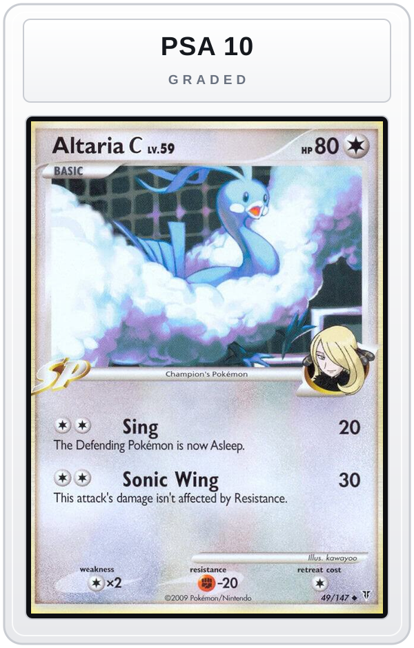 Graded - Altaria C — PSA 10 graded overlay