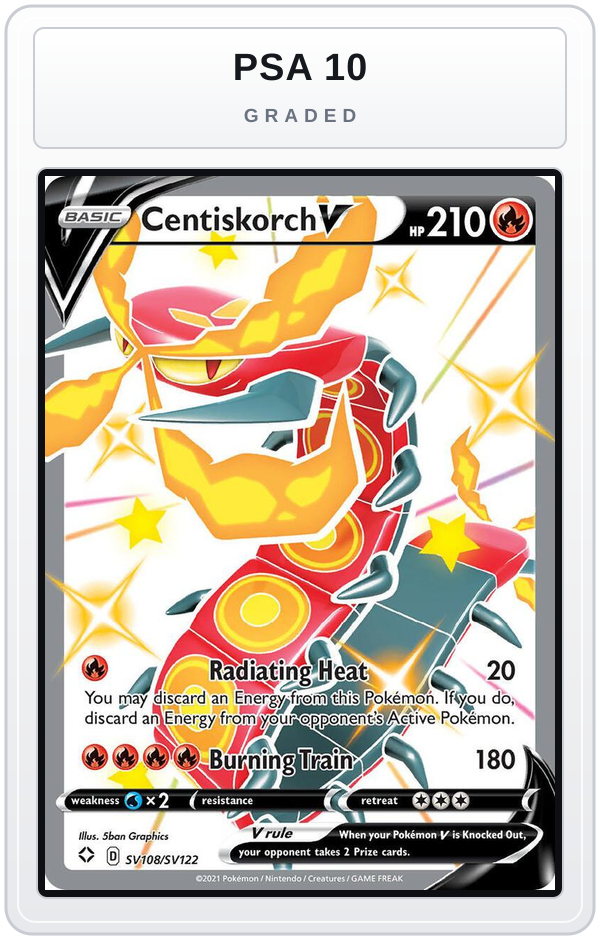 Graded - Centiskorch V — PSA 10 graded overlay