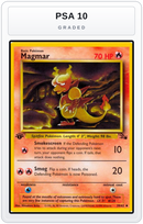 Graded - Magmar — PSA 10 graded overlay