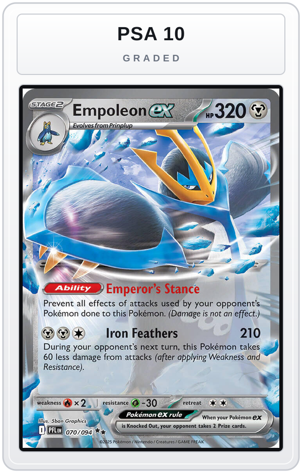 Graded - Empoleon ex - 070/094 — PSA 10 graded overlay