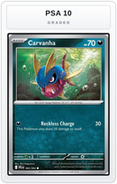 Graded - Carvanha — PSA 10 graded overlay