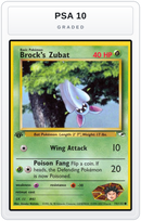 Graded - Brock's Zubat (74) — PSA 10 graded overlay