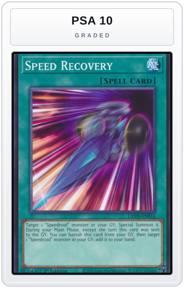 Graded - Speed Recovery — PSA 10 graded overlay