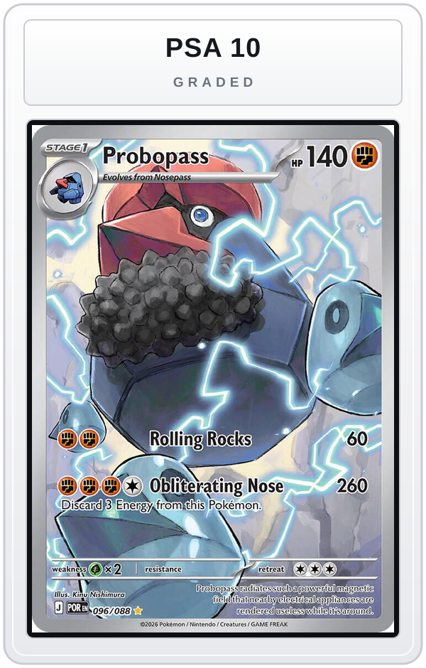 Graded - Probopass - 096/088 — PSA 10 graded overlay