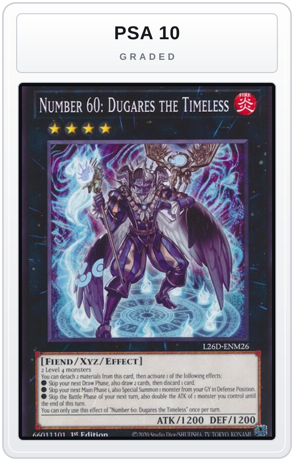 Graded - Number 60: Dugares the Timeless — PSA 10 graded overlay
