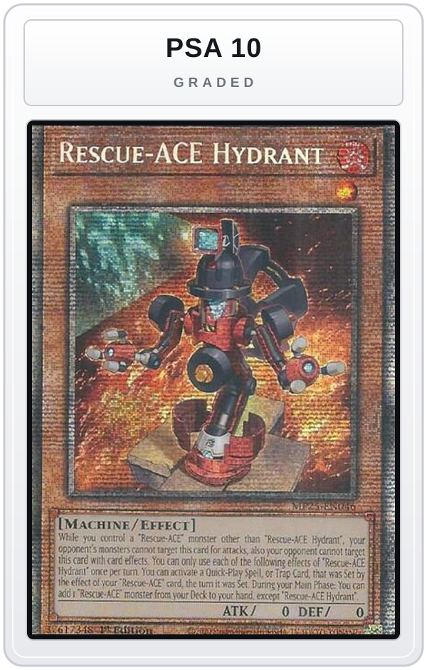 Graded - Rescue-ACE Hydrant — PSA 10 graded overlay