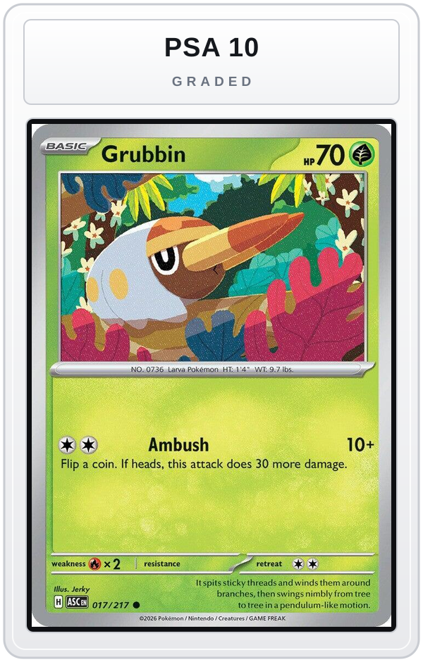 Graded - Grubbin — PSA 10 graded overlay