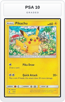 Graded - Pikachu - 4/12 — PSA 10 graded overlay