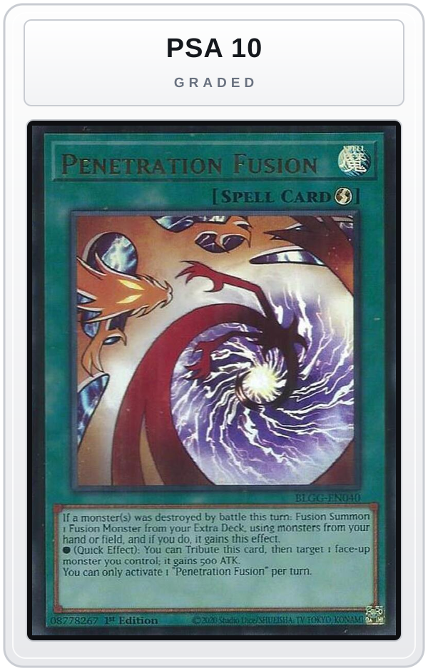Graded - Penetration Fusion — PSA 10 graded overlay