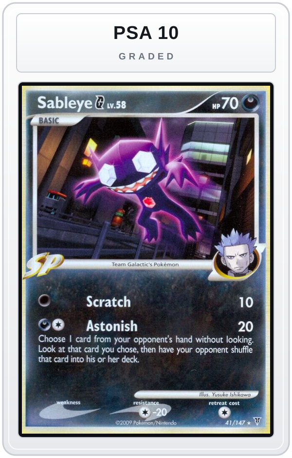 Graded - Sableye G — PSA 10 graded overlay