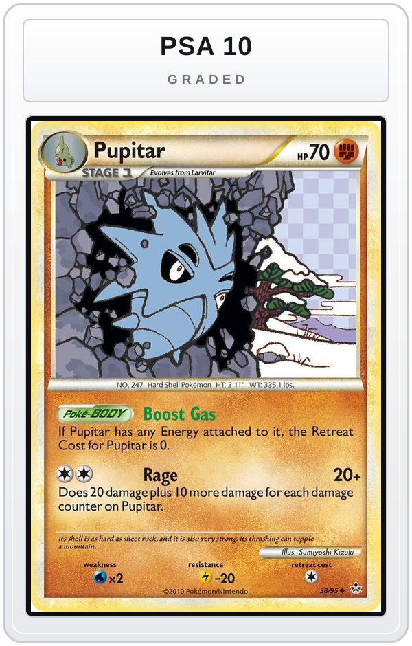 Graded - Pupitar (38) — PSA 10 graded overlay