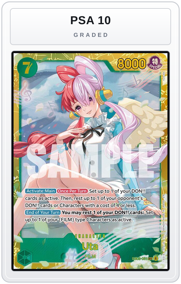 Graded - Uta (061) — PSA 10 graded overlay