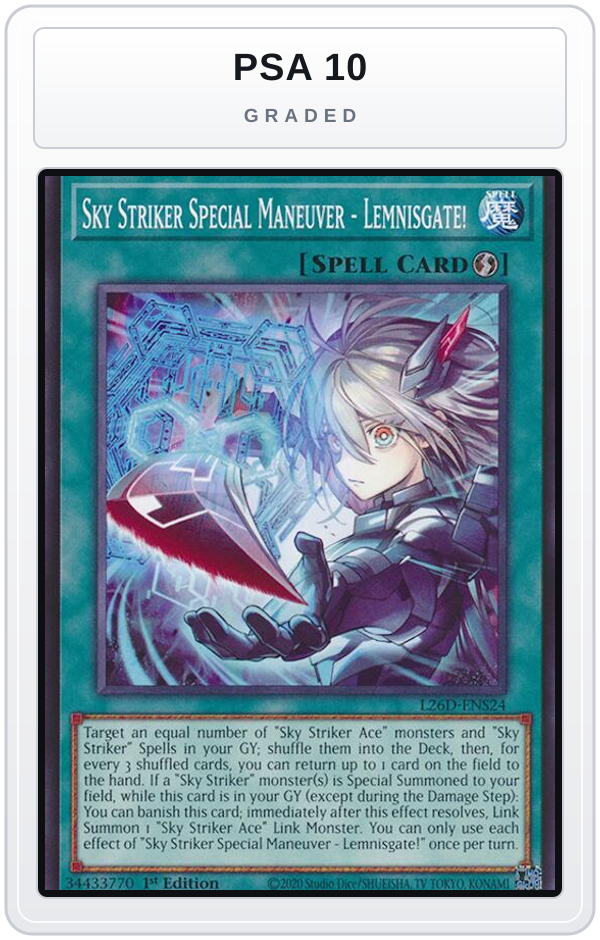 Graded - Sky Striker Special Maneuver - Lemnisgate! — PSA 10 graded overlay
