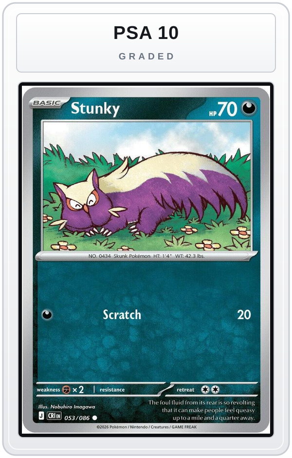 Graded - Stunky — PSA 10 graded overlay