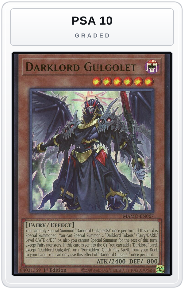 Graded - Darklord Gulgolet — PSA 10 graded overlay