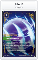 Graded - Defiant Dance — PSA 10 graded overlay