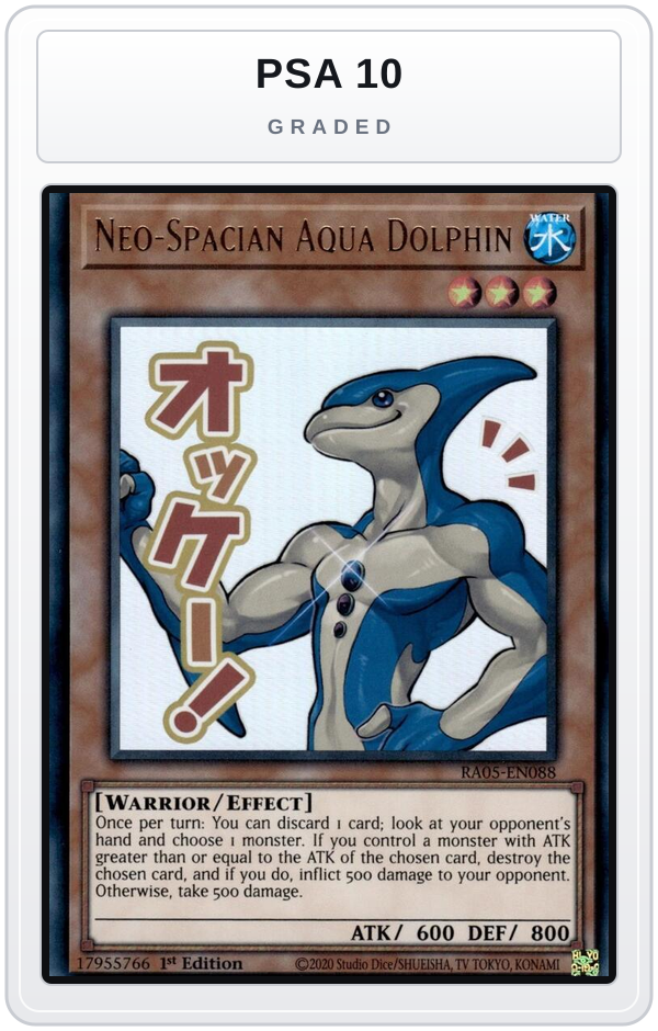 Graded - Neo-Spacian Aqua Dolphin — PSA 10 graded overlay